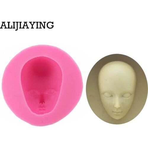 M0868 3D Men head DIY Silicone Fondant Cake molds 3D Face Moulds Soap Mold Chocolate Mould For The Baking Tools