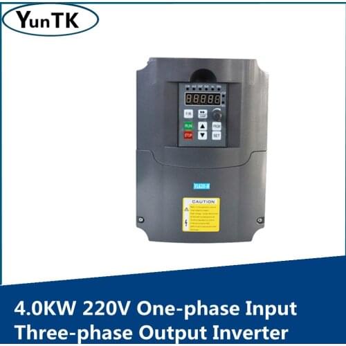 4 KW 220V Motor Frequency Converter One-phase InputThree-phase Output for CNC Milling Machine