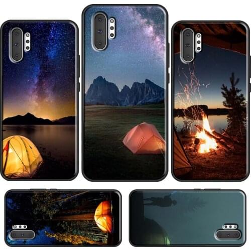 Camping Nature Mountain Case For Samsung Galaxy S10 S8 S9 S20 S21 Plus Note 20 Ultra 10 9 S10e S20 FE Phone Cover