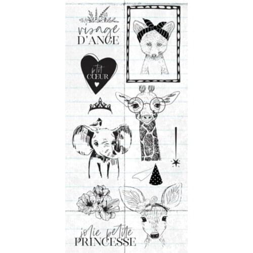 French Transparent Clear Stamp for DIY scrapbooking/Card Making C807