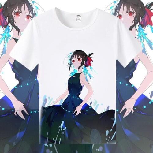 The KAGUYA wants to tell Geniuses' love brain battle Cosplay T Shirt Japanese Anime Cartoon T-Shirt Short Sleeve Top Tee Costume