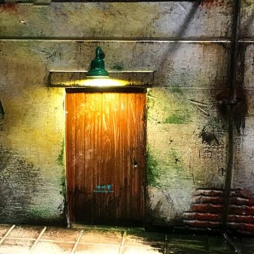 5 PCS HO Scale Classic Wall Mount Gooseneck Lamps/Street Lamp Model Making Railroad/Model Park Lamps/Train/Railroad Layout