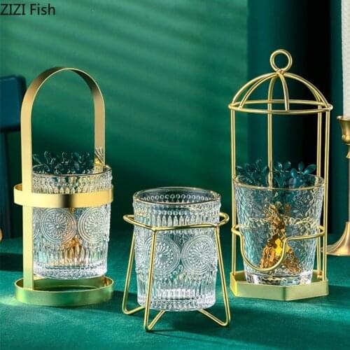 Metal Glass Fruit Fork Storage Tank Creativity Home Restaurant Cutlery Storage Tools Stainless Steel Fruit Fork Kitchen Jar Gift