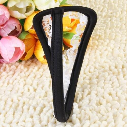 MYTL Sexy Women C-string Thong Lace Panty - White and Black