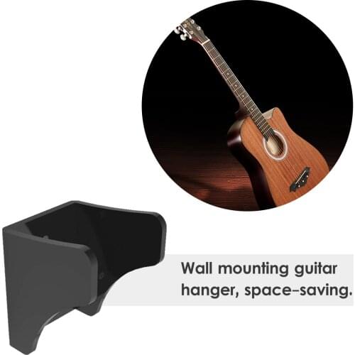 Wall Mounted Guitar Hanger Solid Acrylic Guitar Bracket Hanger Wall Hook Holder Stand for Acoustic Electric Guitar Bass Ukulele