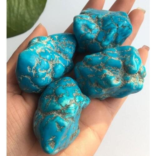 Natural Turquoise Raw Stone Mineral Samples Healing Crystal For Decoration