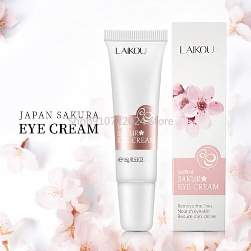 Japan Sakura Eye Cream 15g Anti-wrinkle Anti-aging Remover Dark Circles Eye Care Puffiness Eye Serum for Beauty Facial care