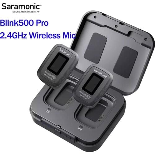 Saramonic Blink 500 Blink500 Pro B2 Wireless Microphone Receiver Transmitter Kit for cameras Phones Studio interview video mic
