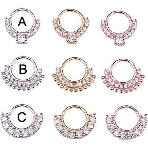 Sexy Gift Cartilage Nose Ring Hoop For Woman Girls Boy Unisex Stud Rings Nose Piercing Body Jewelry Gift