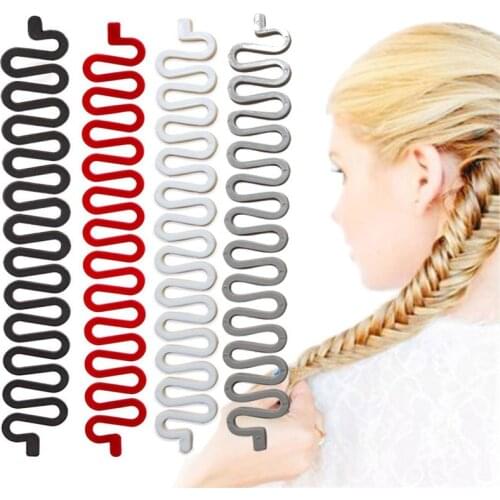 Fishbone Braid Wave Braid Twist Braid Plate Hair Trimmer Braid Styler Fishbone Curling iron Twisted braided hair styling tool