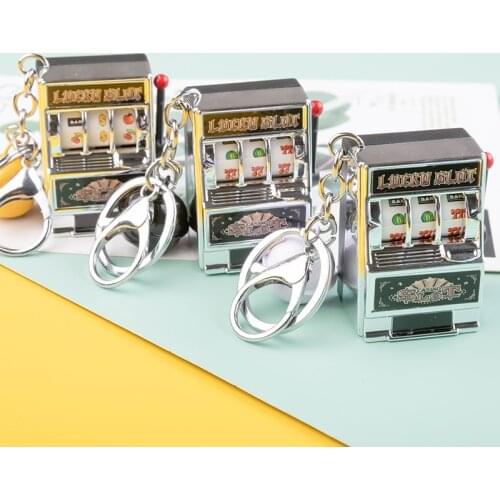 Cute Personality Bell Fruit Machine Shape Keychain Interesting Creative Toy Car Key Chain Fashion Jewelry Accessories Wholesale