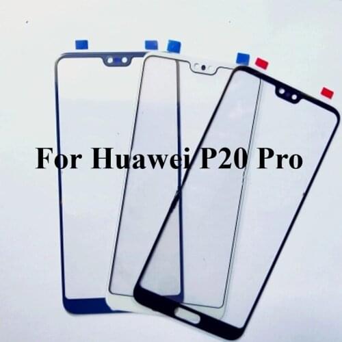 For Huawei P20 Pro P 20 Pro Glass Lens touchscreen Touch screen Outer Screen For Huawei P20 Pro P20Pro Glass Cover without flex