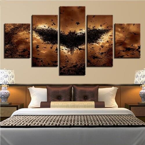 Rhinestone Embroidery diamond painting Animal bat crystal painting beads cross stitch kits diamond mosaic full display 5 pcs set