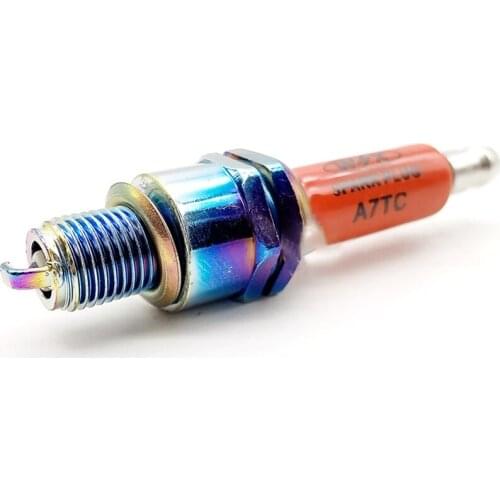 A7TC Spark Plug Red Porcelain 70 Motorcycle Spark Plug Four-stroke Lawn Mower Spark Plug Replacement