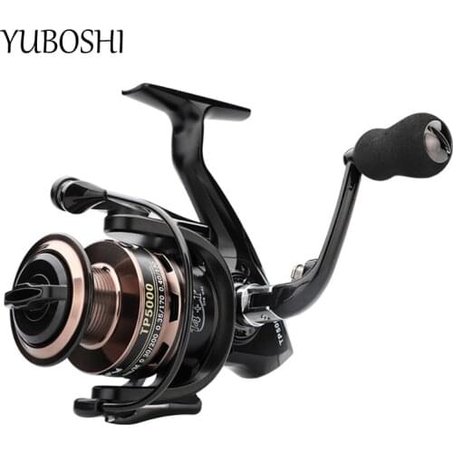 TP 1000-7000 Series 14+1BB High-speed Carp Fishing Wheel 5.0:1/5.5:1/4.7:1Metal Spool Saltwater Spinning Reel 2021