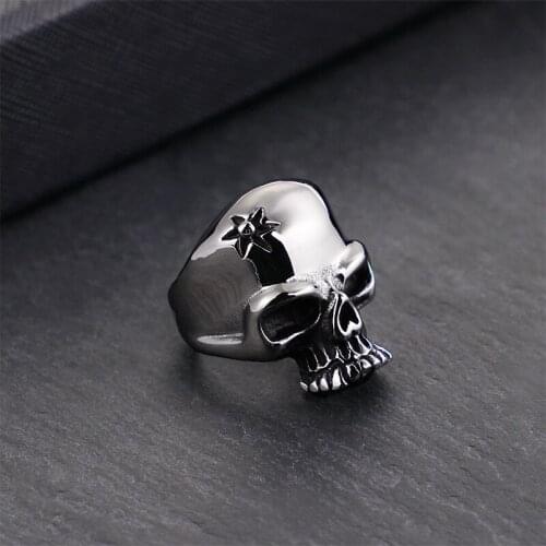 Punk Gothic Rock Personality Taro Titanium Steel Cast Mens Ring Vintage Titanium Steel Ring