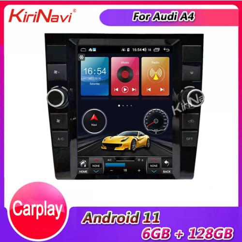KiriNavi Vertical Screen Tesla Style 10.4" Android 10.0 Car Radio For Audi A4 Car Dvd Player Auto GPS Navigation 2004-2008