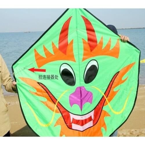 40m Dragon head kite green snake kite