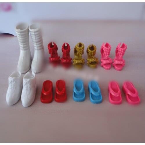 1/6 Doll Shoes Mix style High Heels Sandals Boots Colorful Assorted Shoes Accessories For Barbie Doll Baby Xmas DIY Toy