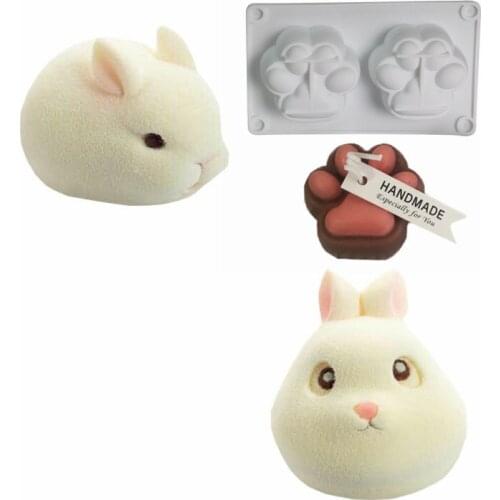 Candle Mold Soy Wax Soap Molds Aromatherapy 3D DIY Silicone Material Handmade Gypsum Crafts Baking Decoration Cat Paw