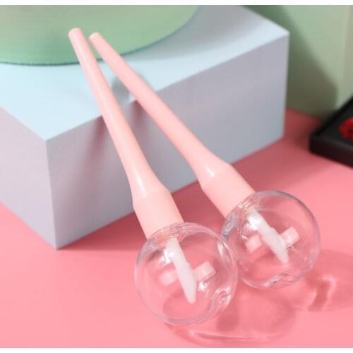 5 Pcs Lollipop Light-Bulb Lip Gloss Tube Empty Transparent Plastic Refillable Lip Balm Tube Lipstick Mini Cosmetic Container