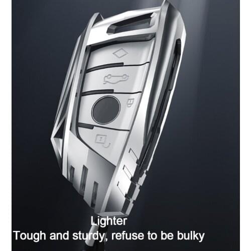 A70F Zinc Alloy Key Shell Car Key Fob Cover Key Case Suitable Accessories for 525li5 Series 530blade 3 Series X1x2x3x4x5x6