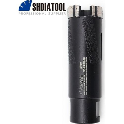 SHDIATOOL 2pcs Laser Welded Diameter 32mm Diamond Dry Drilling Core Bits With Side Protection 5/8-11 Thread