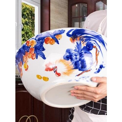For restaurants Hotel home tableware hand-painted colorful porcelain Ceramic Ramen Seafood Fish Steak Salad Soup large bowl