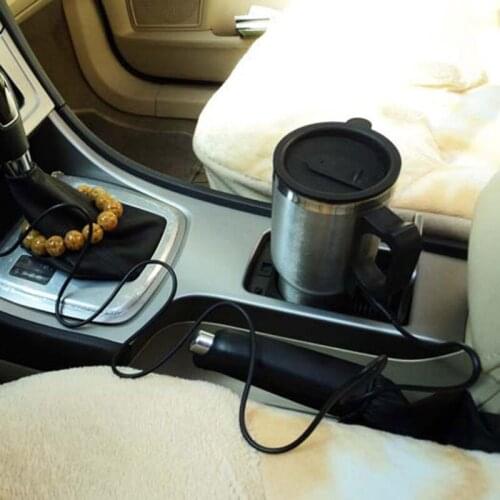 450ML Auto Car Heating Adjustable Temperature Car Boiling Electric Kettle Boiling 12V Car Cigarette Lighter Heating Cup