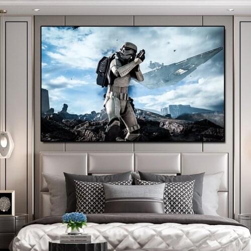 Canvas Movie posters Wall Art Canvas Painting Room Decoration Cuadros Game soldier characters Poster War Pictures Decoration