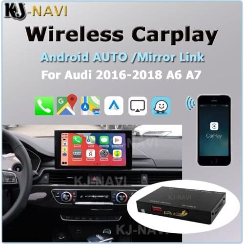 Car Play Android Auto Wireless Apple CarPlay Mirror Reverse Camera for Audi 2016-2018 A6 A7 MMI