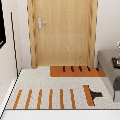 PVC Door Mat Carpet Anti-slip Safe Home Floor Mats Carpet Hallway Kitchen Mat Bathroom Mat Can Be Cut Entrance Door Mat Carpet