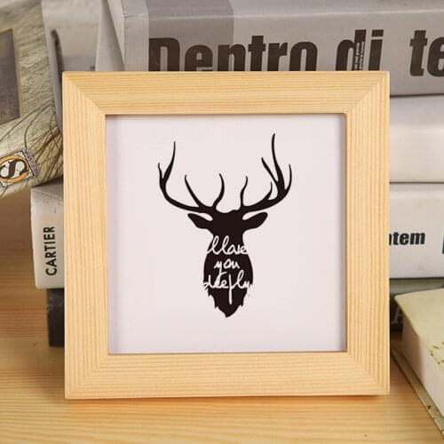 Square Wood Frame Decorative Picture Frame Hanging Photo Frame