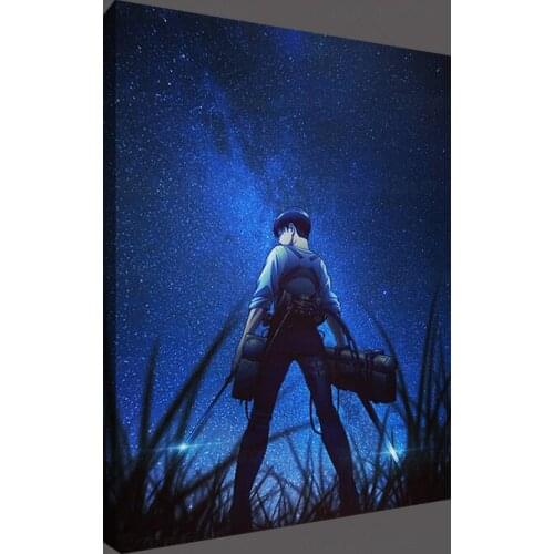 Levi Ackerman Attack On Titan Anime Home Decor Canvas Posters Prints Decoration Art Wall Pictures Living Room Painting