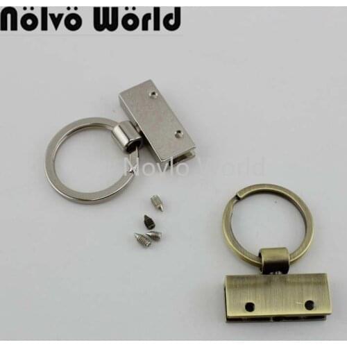 Nolvo World 5-20-100pcs 2 colors 45*30mm Key Fob Hardware With Key Ring,high level Key ring holder