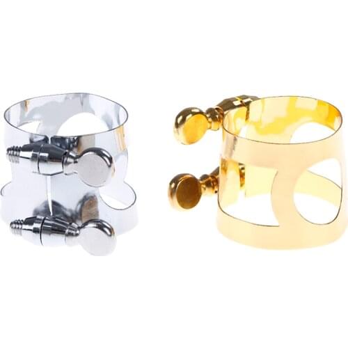 Professional Alto Saxophone Sax Mouthpiece Ligature Metal Clip Fastener Alto Saxophone Mouthpiece Ligature