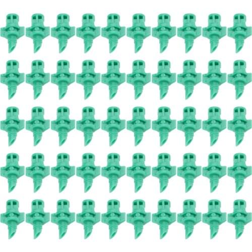 50x Mini 180 Degree Garden Watering Spray Nozzle Sprinkler Irrigation Green