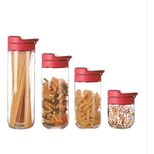 Vitale Practical Cover 4 Pcs Storage Container Set