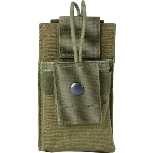 Adjustable Tactical Radio Case Holder Holster Walkie Talkie Radio Molle Pouch Open Top Magazine Mag Pouch Interphone Package C