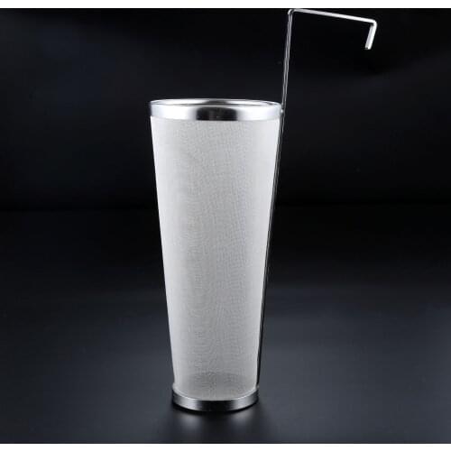 1Pc 35x10cm Multi Purpose Stainless Steel Hop Filter Strainer 300 Micron Mesh Homebrew Beer Hopper Spider for Wine Beer Brewing