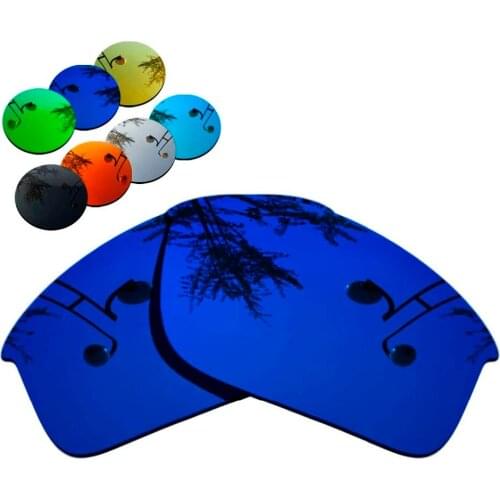 100% Precisely Cut Polarized Replacement Lenses for Bottle Rocket Sunglasses Deep Blue Mirrored Coating Color- Choices