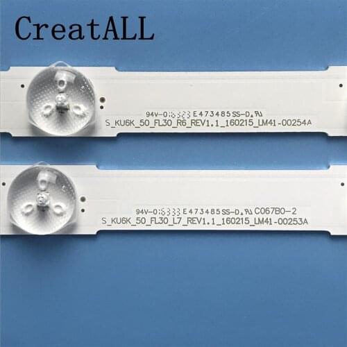 LED Backlight Lamp strip For SamSung S_KU6K_50_FL30 LM41-00253A 00254A R+L UN50KU6300 UE50KU6000 CY-GK050HHNVAH 39657A 39658A