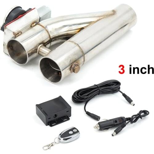 Auto racing 2.5" Stainless Steel Headers Y Pipe Electric Exhaust CutOut Cut Out Kit For 2.5inch Exhaust Pipe Remote Control