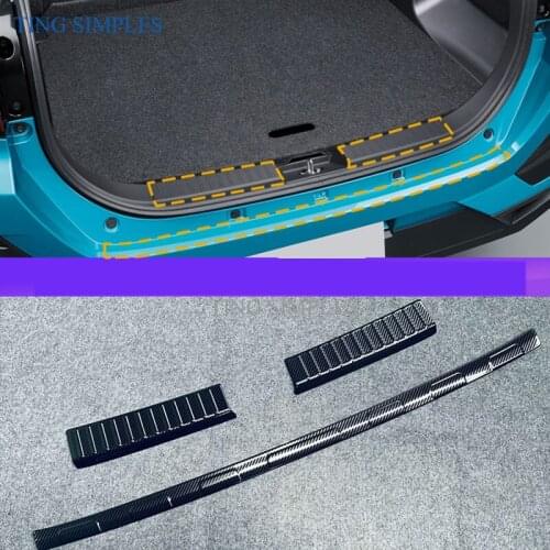 For Toyota Raize A200A/210A Rear Trunk Scuff Protector Plate Molding Garnish Stainless steel back guard accessories