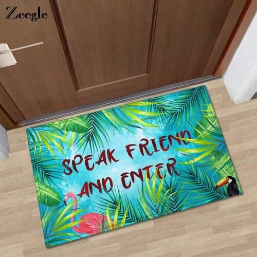 Zeegle Doormat Welcome Mats Carpet For Living Room Anti-slip Kitchen Bedroom Mats Bedside Rugs Floor Mats Bathroom Door Mats