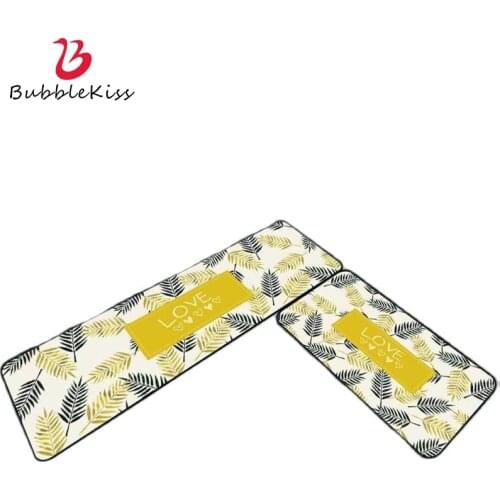 Bubble kiss Modern Yellow Leaf Pattern Bedroom Decor Carpet Couches For Living Room Rug Home Bedroom Bedside Floor Mat Hot Sale
