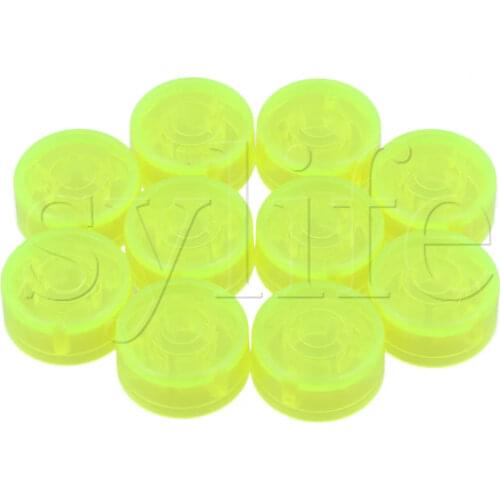 10PCS Electric Guitar Effects Parts Switch Pedal Cap Fluorescent Green