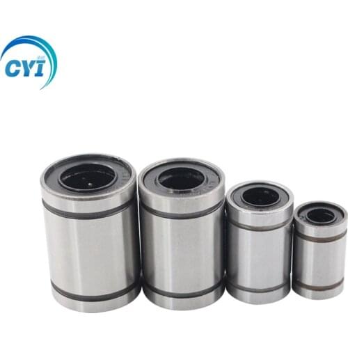 10PCS / LOT LM8UU LM10UU LM12UU LM16UU LM20UU Linear Bushing 8mm CNC Linear Bearings for Rods Liner Rail linear shaft parts