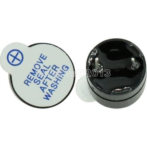 5pcs 5v Active Buzzer Magnetic Long Continous Beep Tone Alarm Ringer 12mm MINI Active Piezo Buzzers Fit For Computers Printers