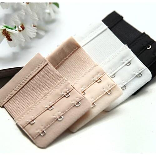 6/8Pcs Bra Extender Strap Extension 2 Row 3 Hooks Intimates Adjustable Belt Buckle Replacement Bra Extender for Women Bra Strap